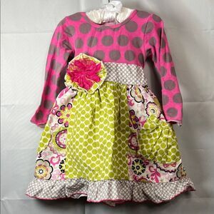 She Bloom Multi color Pattern dress size 24 months
